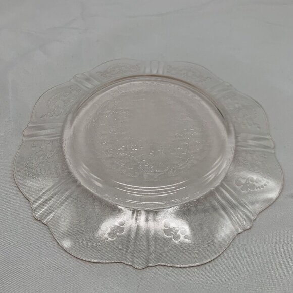 Set of 6 Vtg Macbeth Evans American Sweetheart Pink Depression Glass Dessert Pla - Picture 4 of 6
